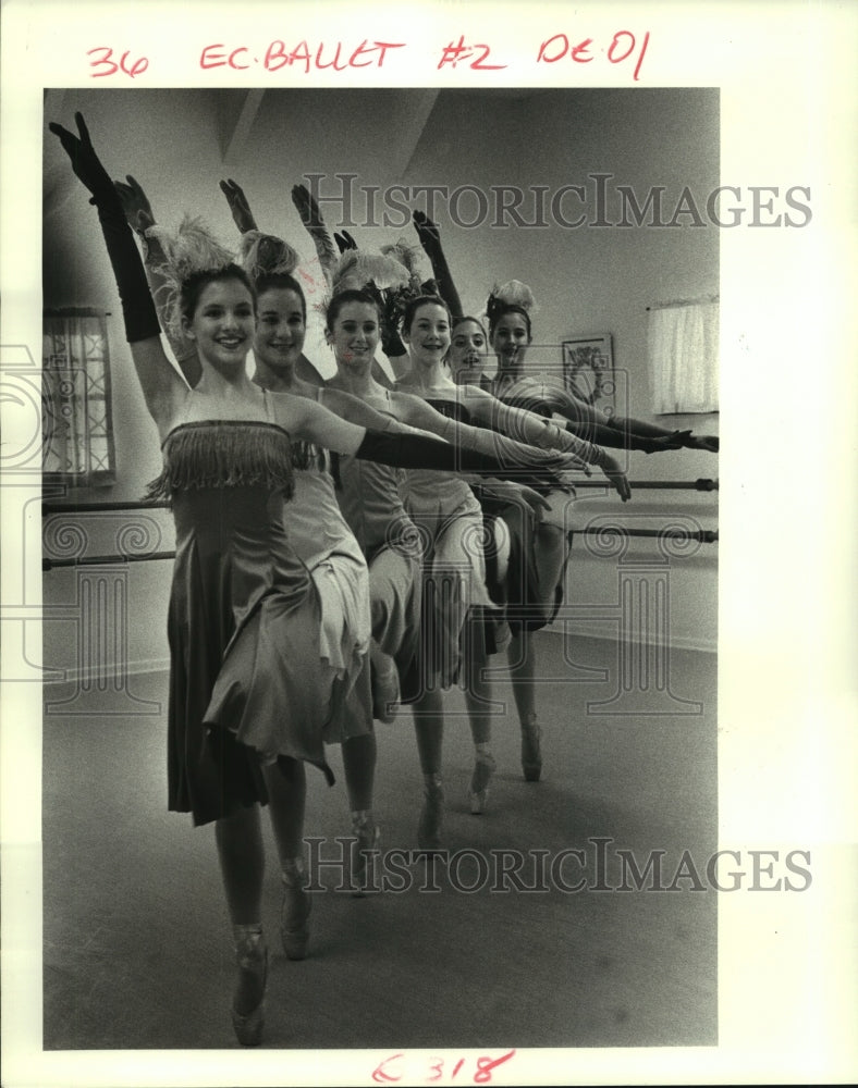 1987 Crescent Ballet Company - Ballet Rehearsal, Metairie - Historic Images