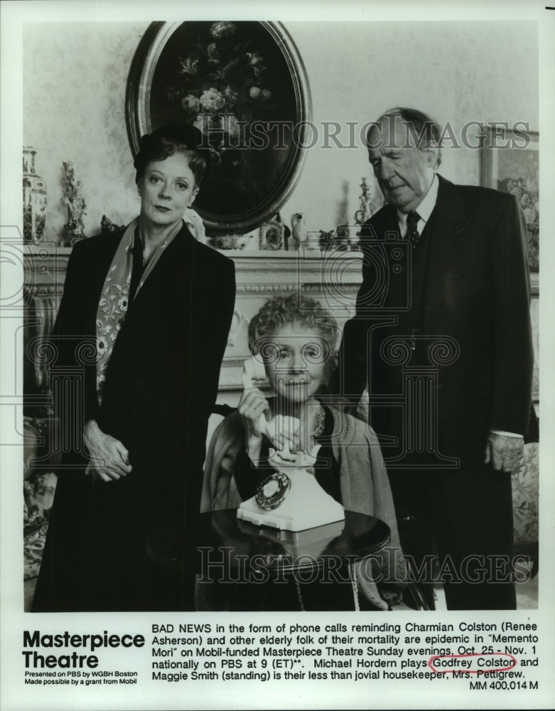 1992 Press Photo The cast of "Memeto Mori," Masterpiece Theater on PBS. - Historic Images