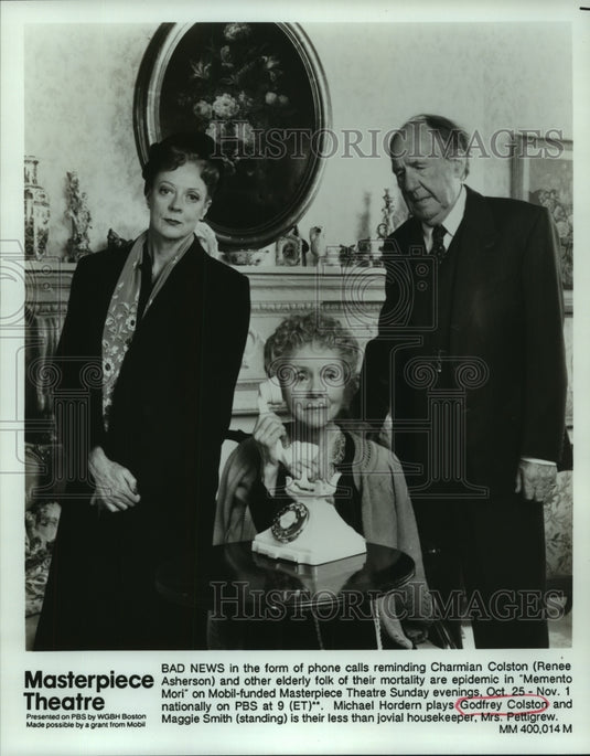 1992 Press Photo The cast of "Memeto Mori," Masterpiece Theater on PBS. - Historic Images