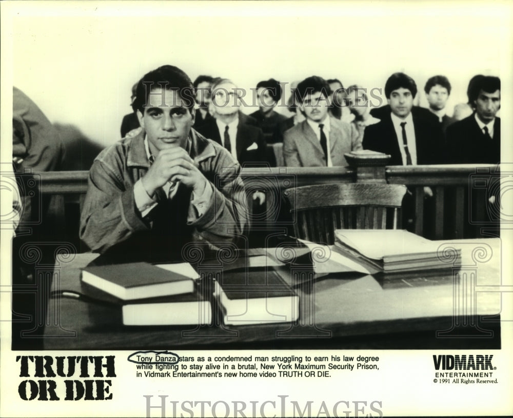 1991 Tony Danza stars in Truth or Die. - Historic Images