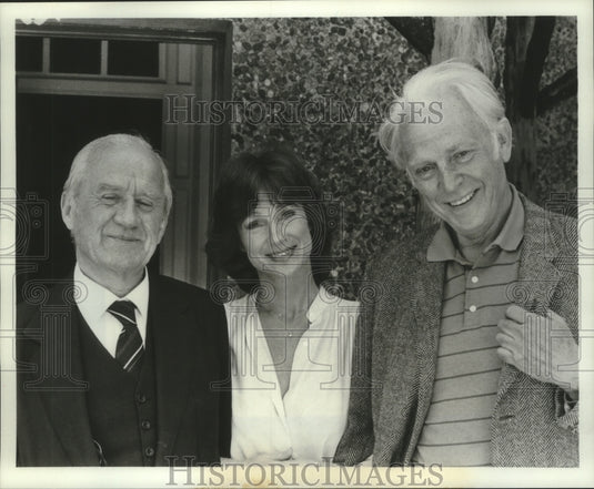 1984 Cyril Cusack and Shirley Anne Field star in A Careful Man. - Historic Images