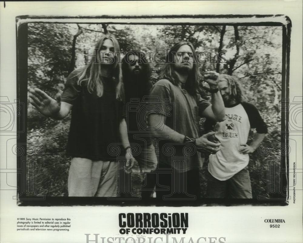 1995 Corrosion of Conformity, American heavy metal band. - Historic Images