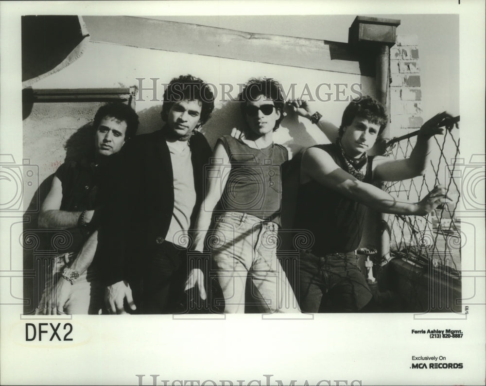 1983 Press Photo DFX2, group members - Historic Images