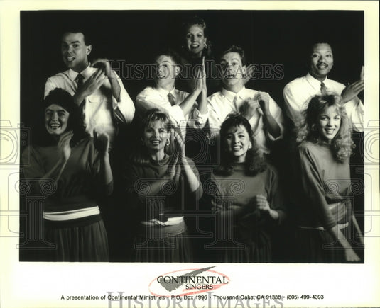 1990 Press Photo Continental Singers, presentation of Continental Ministries - Historic Images