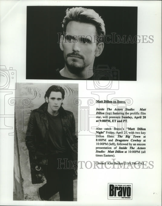 Press Photo Matt Dillon on Bravo Television Network - Historic Images