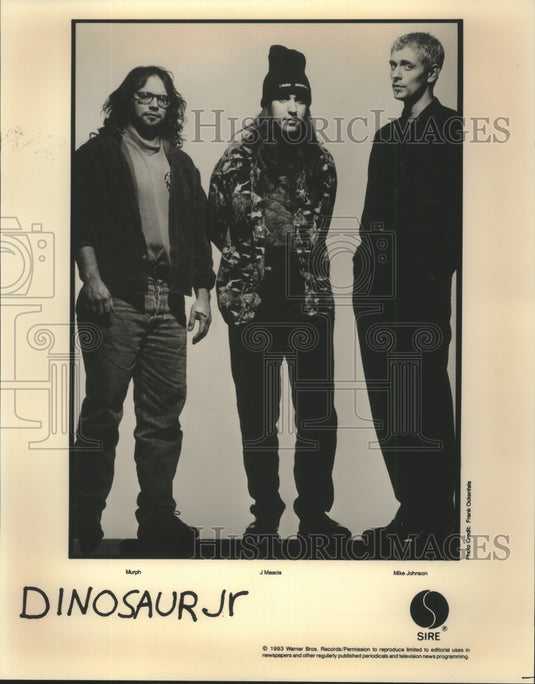 1995 Members of the Rock Band Dinosaur Jr - Historic Images