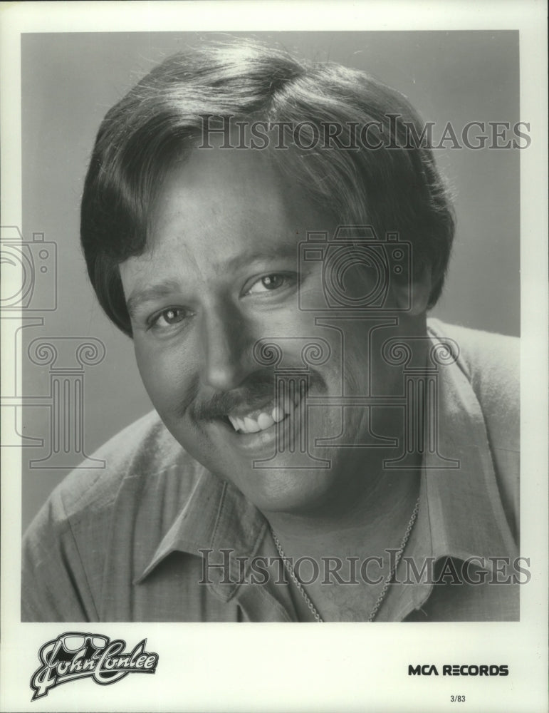 1985 John Conlee, Country Music Singer with MCA Records - Historic Images