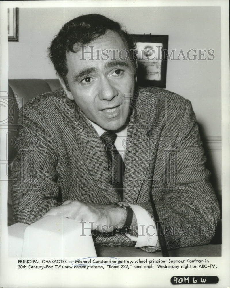 1969 &quot;Room 222&quot; - Michael Constantine as Seymour Kaufman on ABC - Historic Images