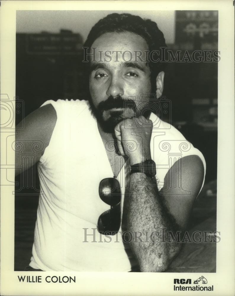 1984 Willie Colon, Salsa Musician with RCA International - Historic Images