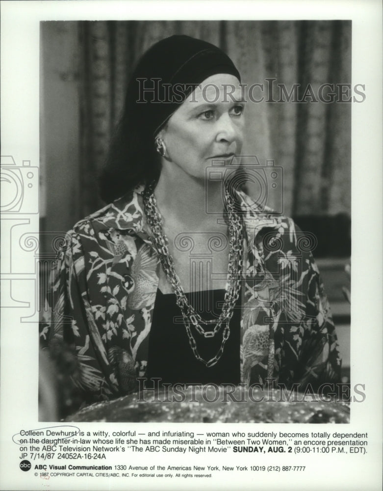 1987 Colleen Dewhurst stars in Between Two Women, on ABC. - Historic Images