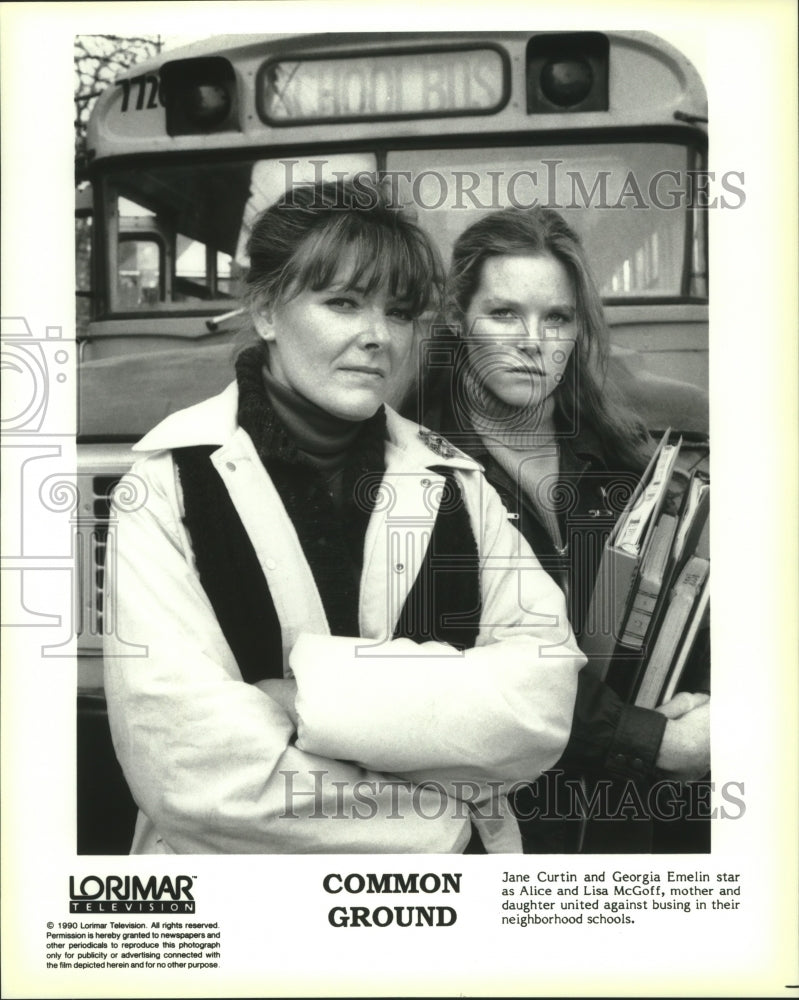 1990 Jane Curtin and Georgia Emelin star on Common Ground. - Historic Images