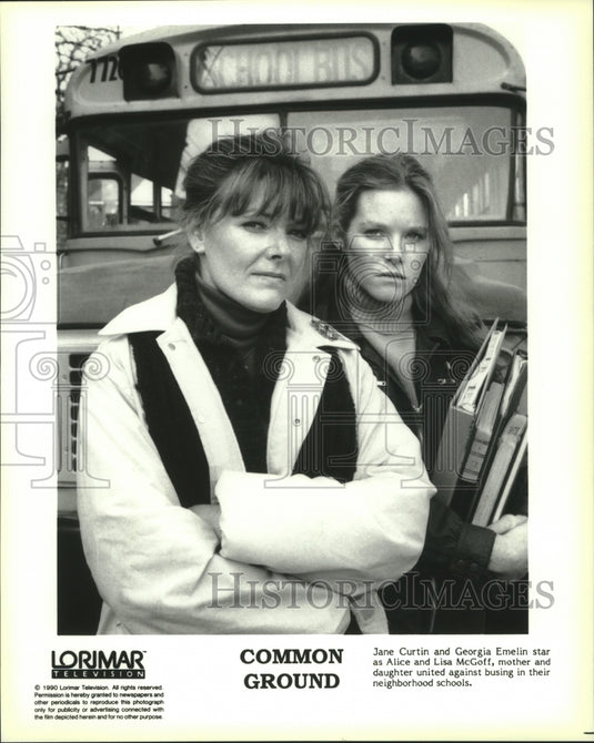 1990 Jane Curtin and Georgia Emelin star on Common Ground. - Historic Images