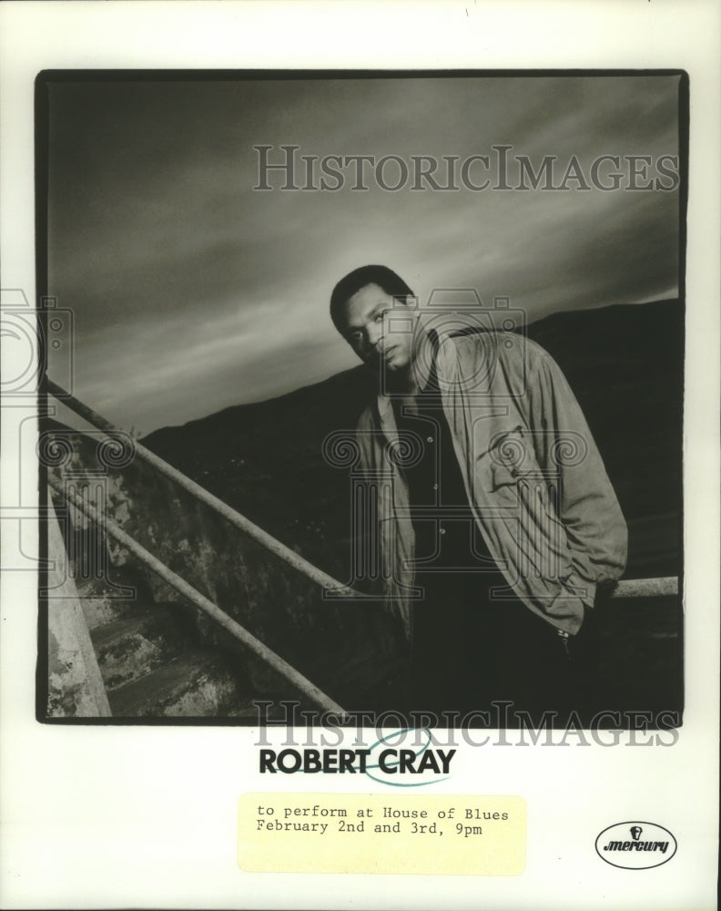 Press Photo Robert Cray to perform at House of Blues February 2nd and 3rd.- Historic Images