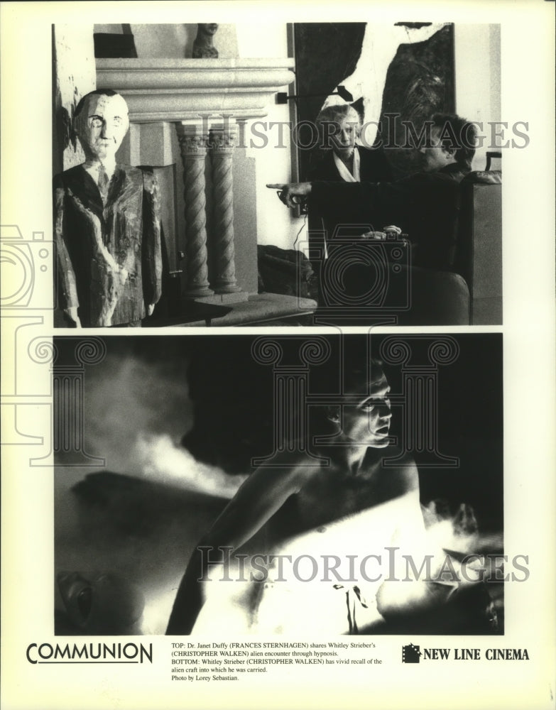 Press Photo Frances Sternhagen and Christopher Walken in &quot;Communion.&quot; - Historic Images