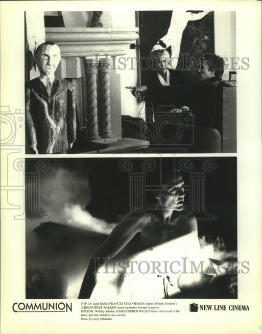 Press Photo Frances Sternhagen and Christopher Walken in "Communion." - Historic Images