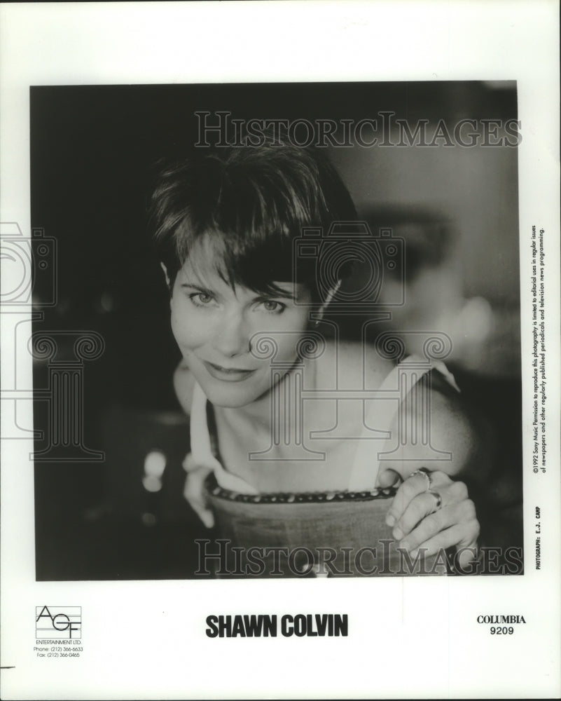 1992 Press Photo Shawn Colvin, contemporary folk singer, songwriter and musician-Historic Images