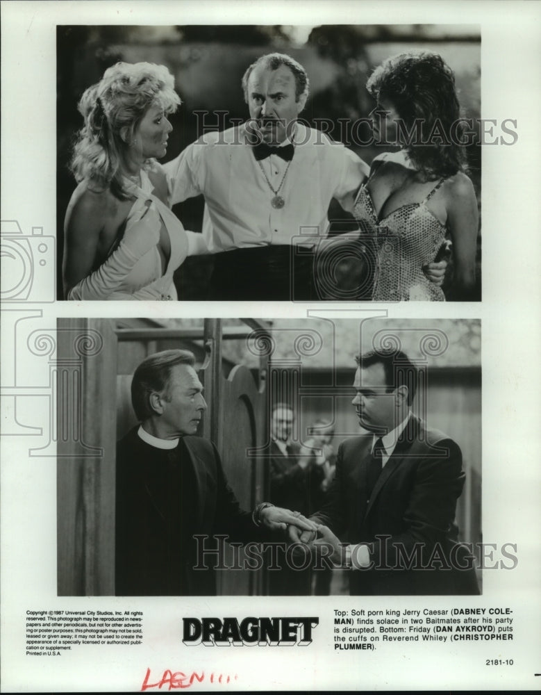 1987 Press Photo Scenes from &quot;Dragnet,&quot; of Universal City Studios - Historic Images