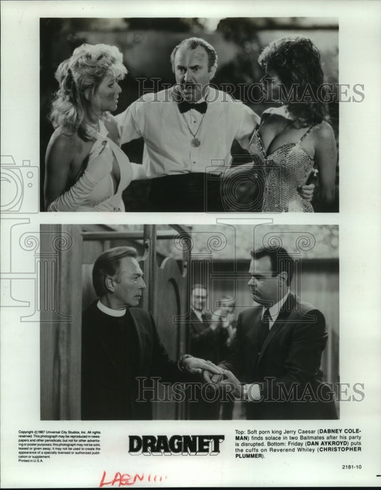 1987 Press Photo Scenes from "Dragnet," of Universal City Studios - Historic Images