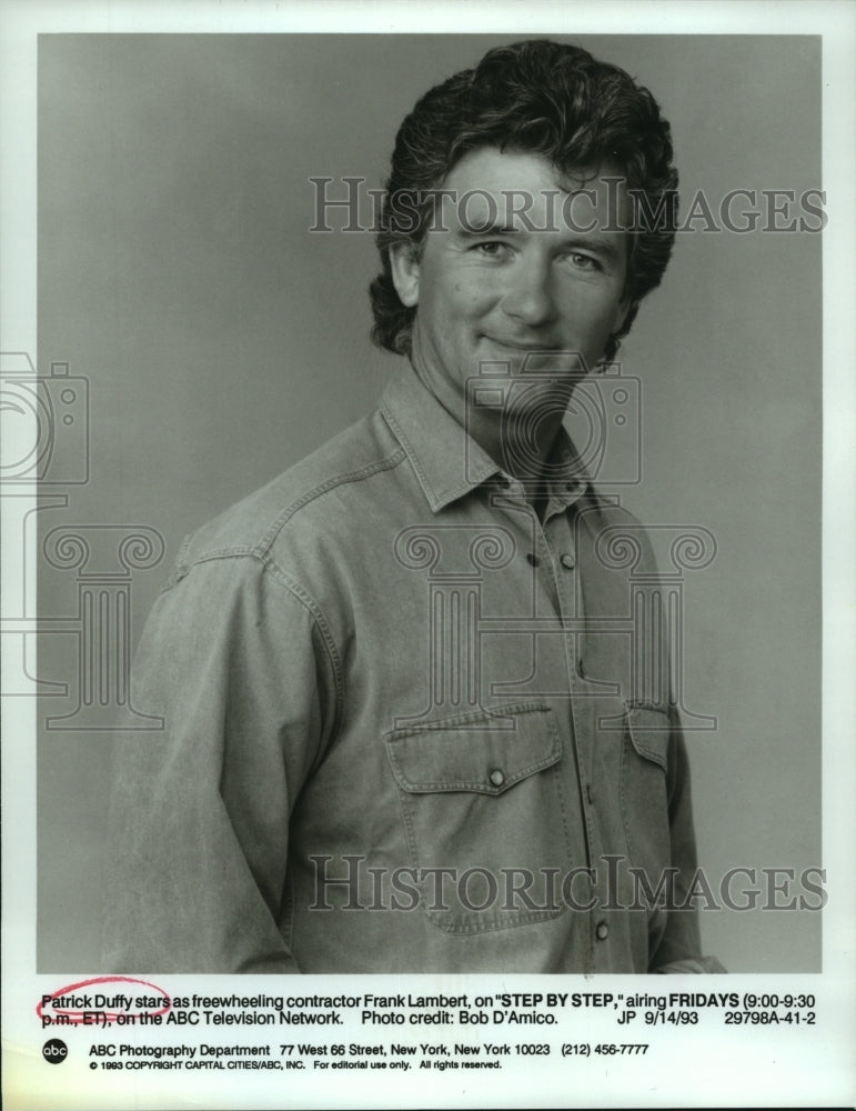 1993 Patrick Duffy as Frank Lambert on &quot;Step By Step,&quot; ABC/TV - Historic Images