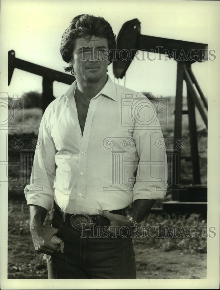 1986 Press Photo Patrick Duffy stars in &quot;Dallas,&quot; Friday, October 24 on CBS.-Historic Images