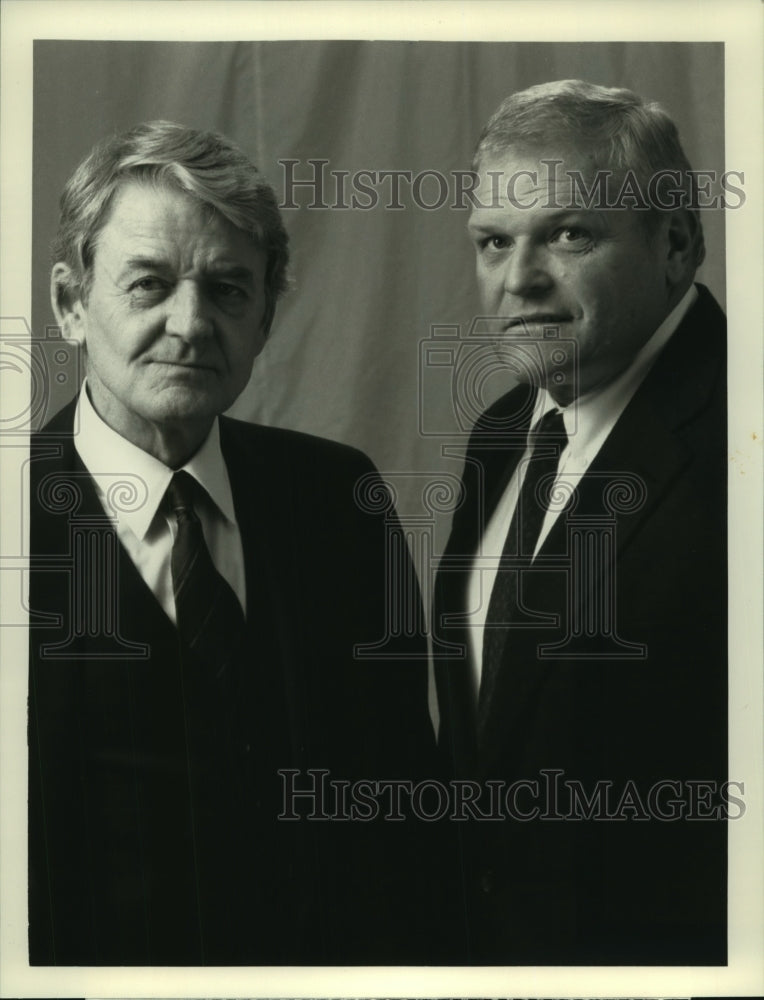 1990 Hal Holbrook, Brian Dennehy in &quot;Killing In A Small Town,&quot; CBS - Historic Images