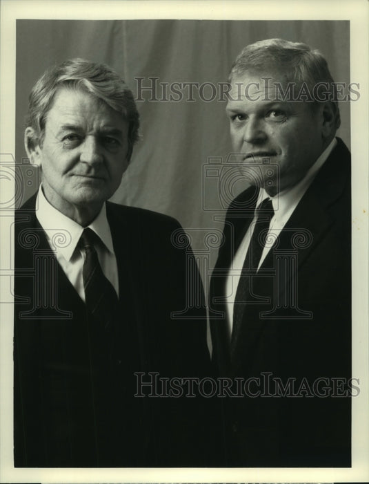 1990 Hal Holbrook, Brian Dennehy in "Killing In A Small Town," CBS - Historic Images