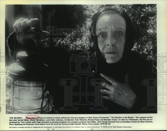 Here is Bette Davis in a scene from "The Watcher in the Woods." - Historic Images