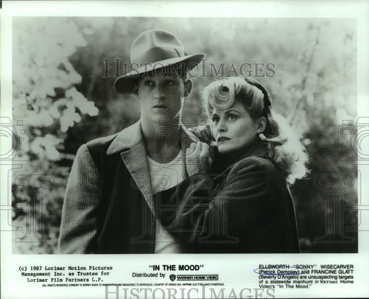 1987 Actor Patrick Dempsey, Francine Glatt in "In the Mood" Movie - Historic Images