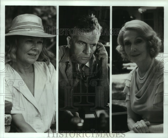 Press Photo Judi Dench, Iam Holm, Rachel Gurney on "Star Quality" PBS TV - Historic Images