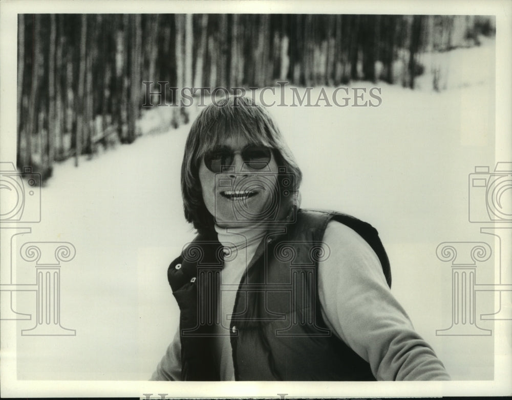 1978 Press Photo John Denver Celebrity Pro-Am Skiing Festival&quot; over ABC - Historic Images