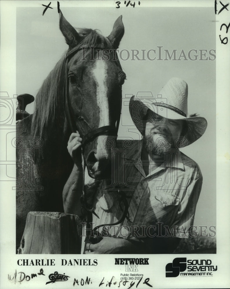 1981 Charlie Daniels, country-bluegrass singer songwriter &amp; musician - Historic Images