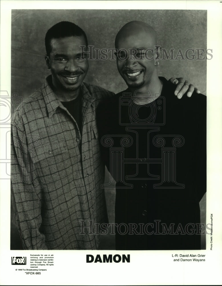 1998 Damon Wayans and David Alan Grier star on Damon, on Fox. - Historic Images