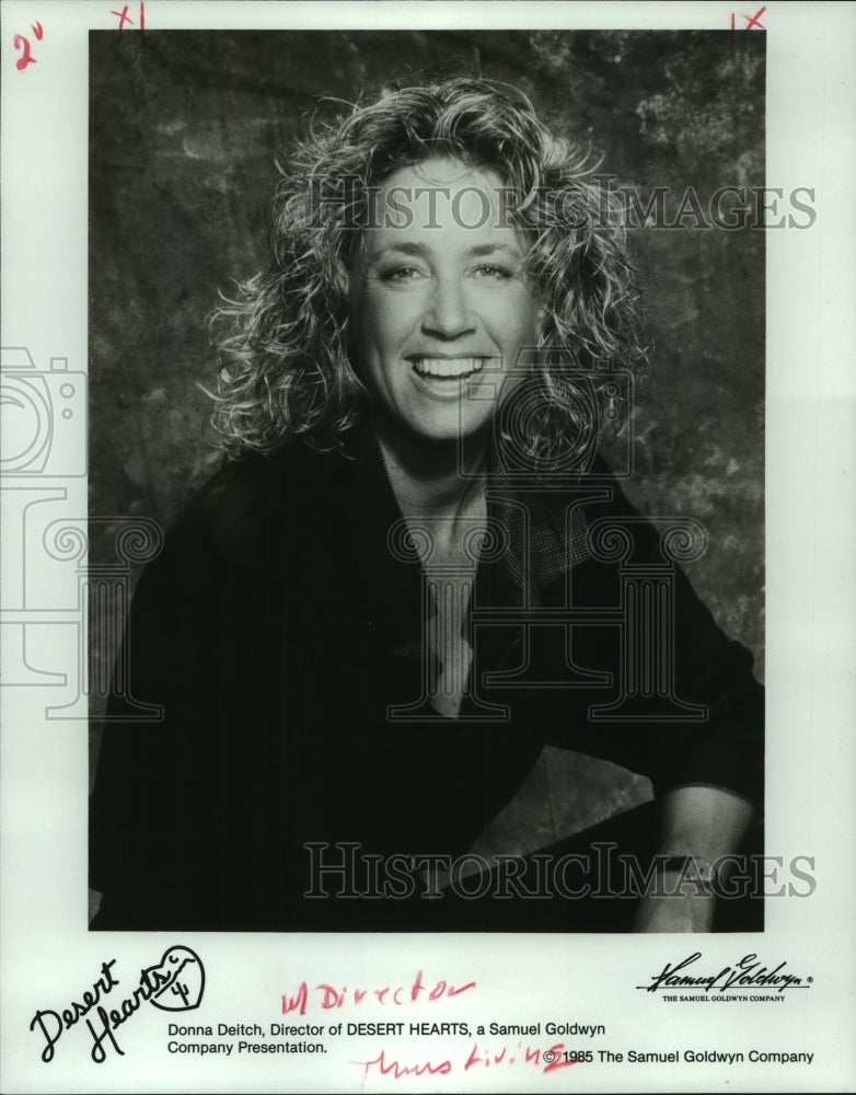 1985 Press Photo Director of Desert Hearts Donna Deitch - nop22496 - Historic Images