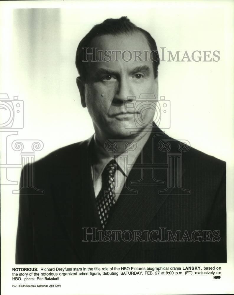 1999 Press Photo Richard Dreyfuss stars in &quot;Lansky&quot; on HBO - nop22520 - Historic Images