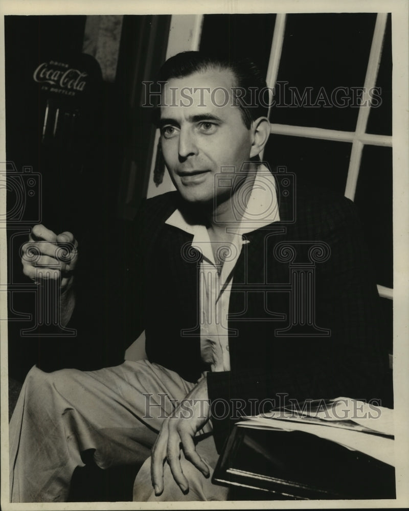 1961 Press Photo French director Jean de Rigault in New Orleans, Louisiana.-Historic Images