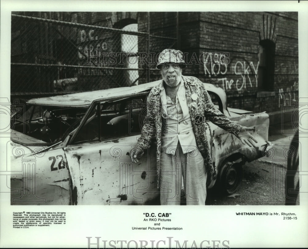 1983 Press Photo Whitman Mayo is Mr. Rhythm in &quot;D.C. Cab&quot; - nop22576 - Historic Images