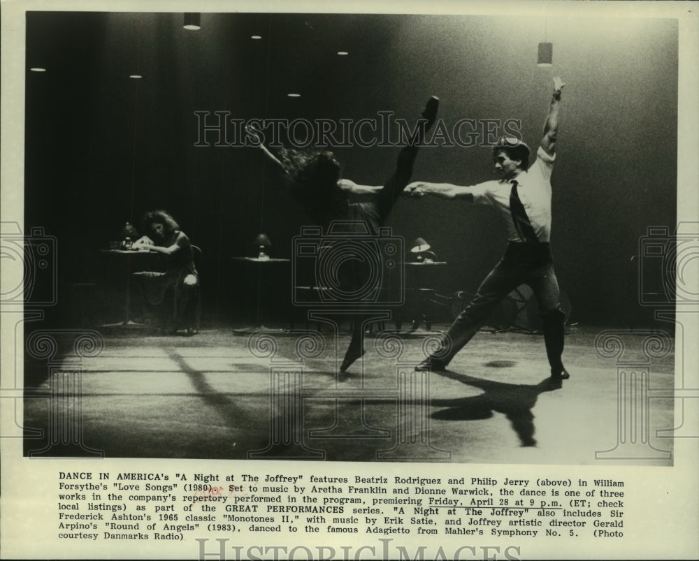 1989 Press Photo Dance In America&#39;s A Night at The Joffrey on Great Performances - Historic Images