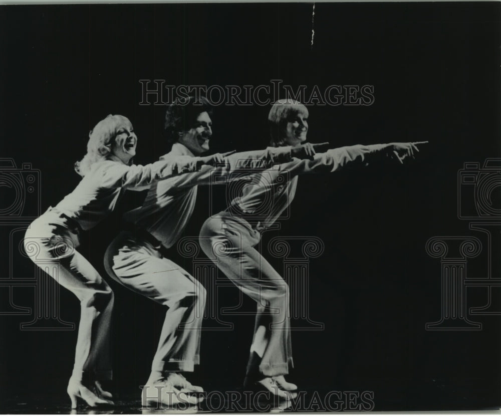 1980 Press Photo Leila Englund, Frank Mastrocola, Valerie Jean Miller- Dancin Co - Historic Images