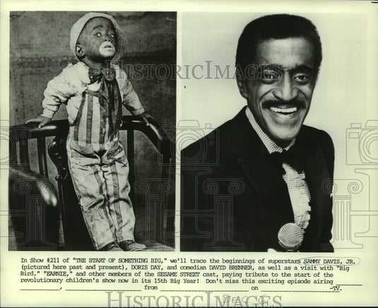 1985 Press Photo "The Start Of Something Big" featuring Sammy Davis Jr. - Historic Images