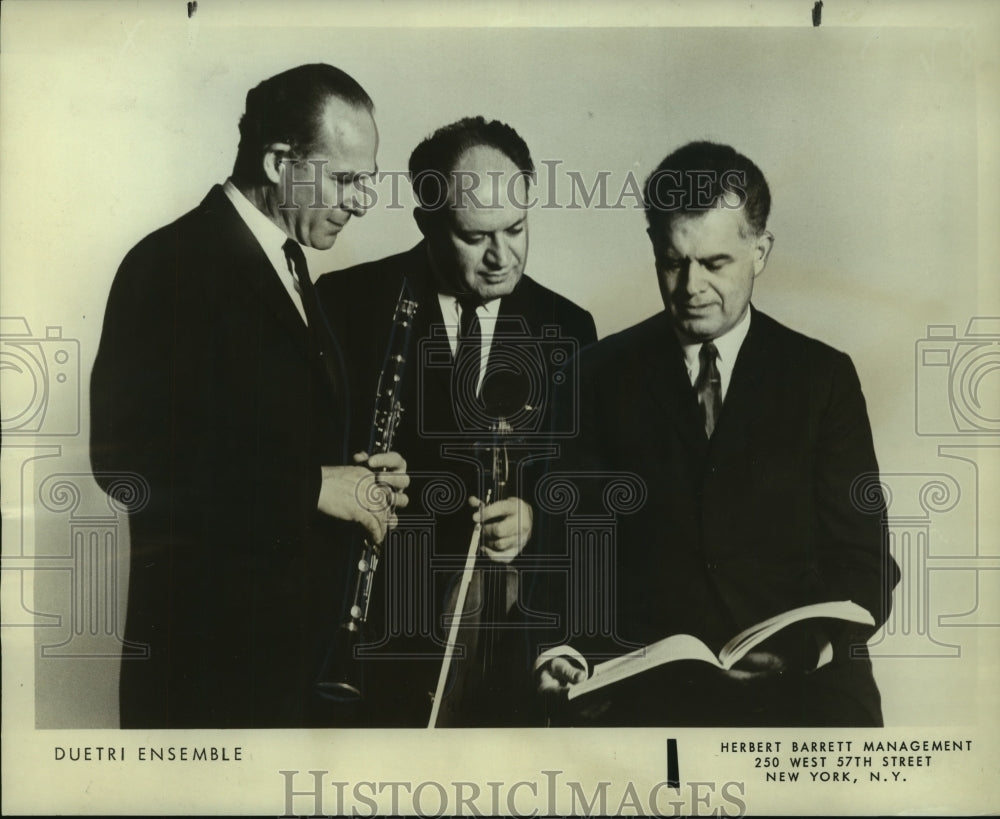 1967 David Glazer, Frank Glazer, and Irving Ilmer of Duetri Ensemble - Historic Images