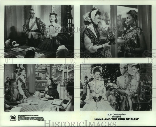 1989 Press Photo Irene Dunne & Rex Harrison in Anna and the King of Siam, 1946. - Historic Images