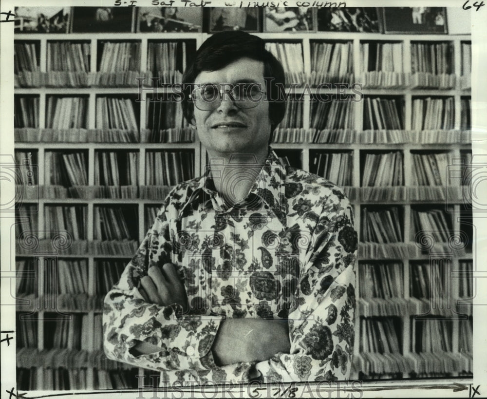 1977 Gordon DeSoto, owner of Memory Lane Record Store in New Orleans - Historic Images