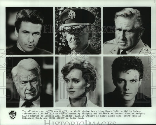 1986 Alec Baldwin, Hal Holbrook & Lloyd Bridges in Dress Gray on NBC - Historic Images
