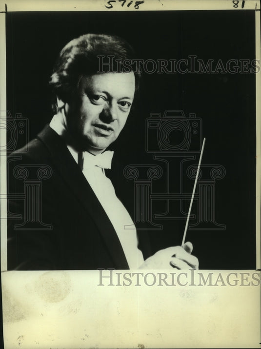 1982 Press Photo Philippe Entremont, New Orleans Philharmonic Symphony Orchestra-Historic Images
