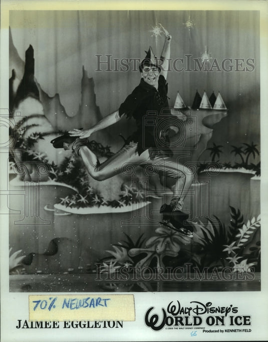 1989 Press Photo Jaimee Eggleton on Walt Disney's World On Ice - nop23253-Historic Images