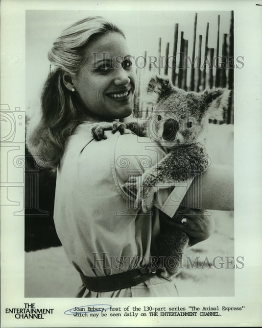1982 Joan Embery, host of the 130-part series "The Animal Express" - Historic Images