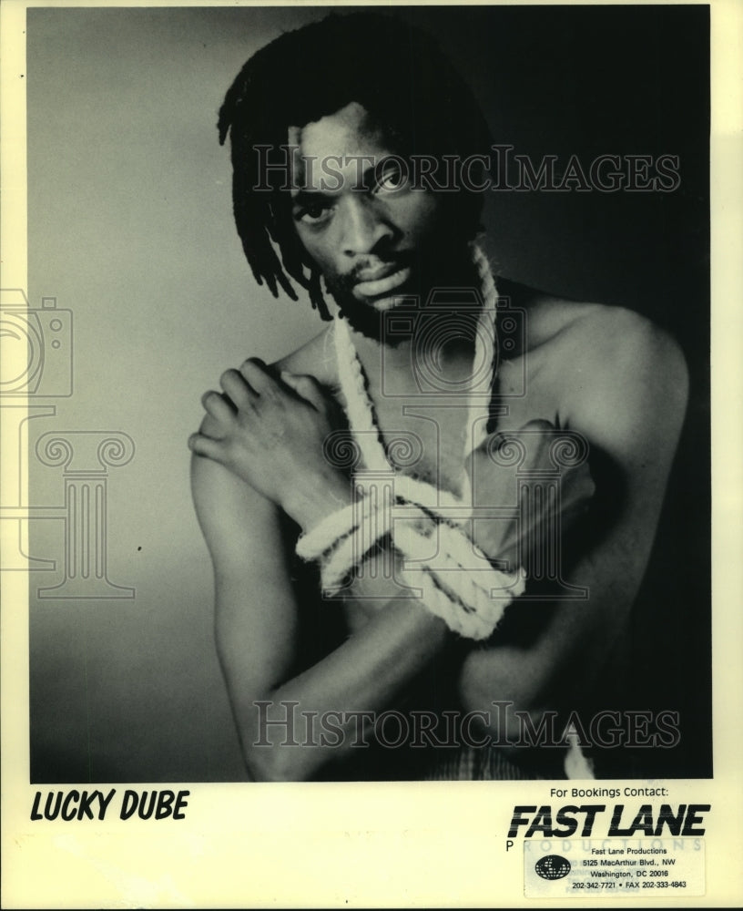 1991 Lucky Dube, Recording Artist - Historic Images