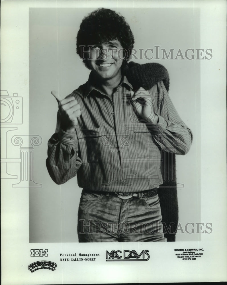 Press Photo Mac Davis, entertainer and recording artist for Casablanca.-Historic Images