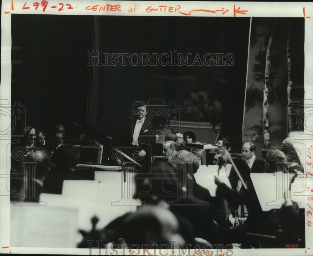 1979 Conductor Philippe Entremont with New Orleans Symphony - Historic Images