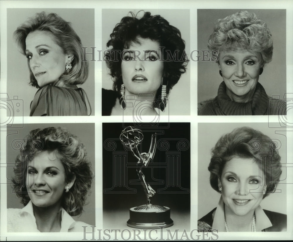 1986 Press Photo Daytime Emmy Nominees, Outstanding Lead Actress in Drama Series - Historic Images